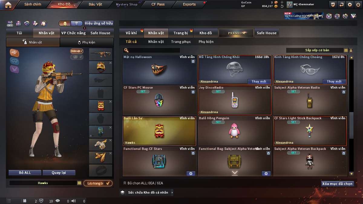 shop acc cf uy tin gia re